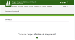 Desktop Screenshot of mezogazdasagimuzeum.hu